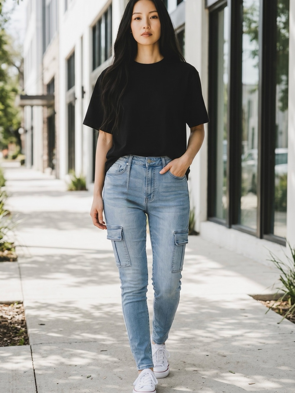 Fashion Nova Light Blue  Skinny Jeans